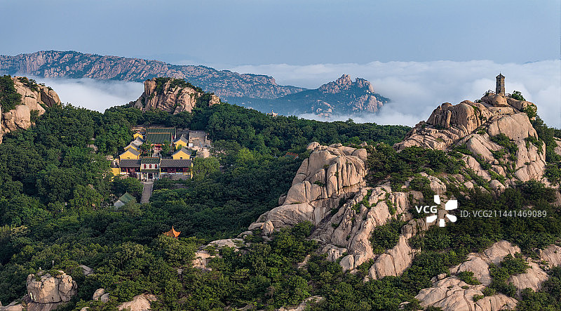 山东省日照市五莲山云海图片素材