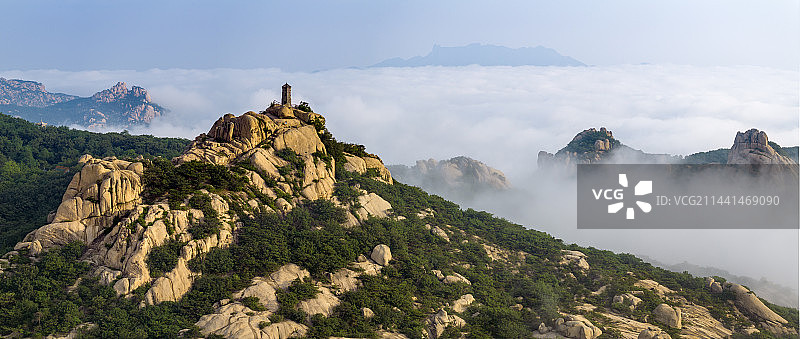 山东省日照市五莲山云海图片素材