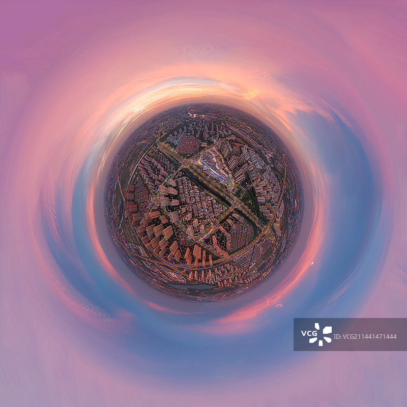 常州风光全景高视角图片素材