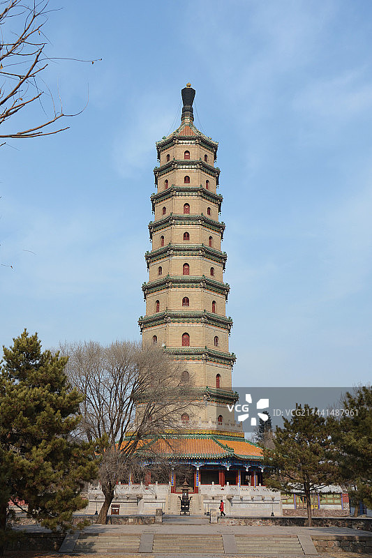 冬天的承德避暑山庄图片素材