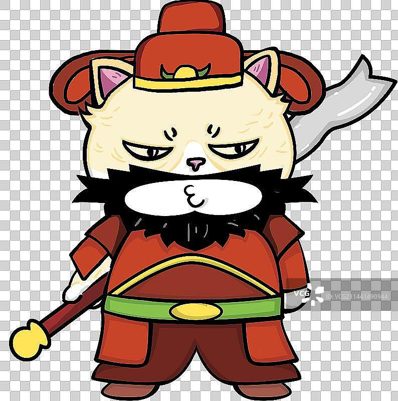 猫咪同人卡通绘画图片素材