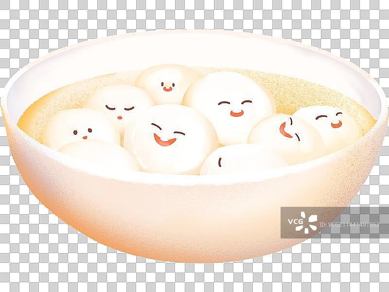 可爱的汤圆图片素材