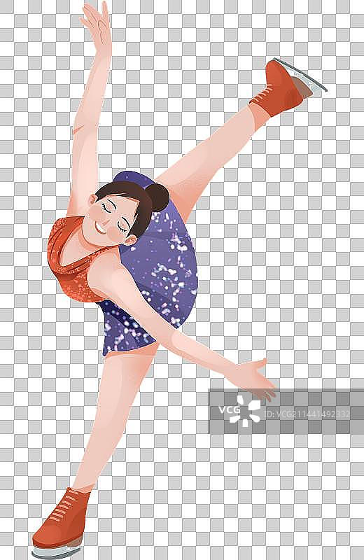 花样滑冰的女孩图片素材