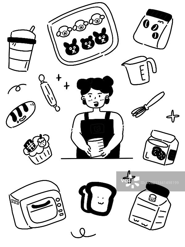 极简风我的烘培日常图片素材