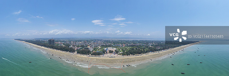 广西防城港市东兴市江平镇金滩浴场图片素材