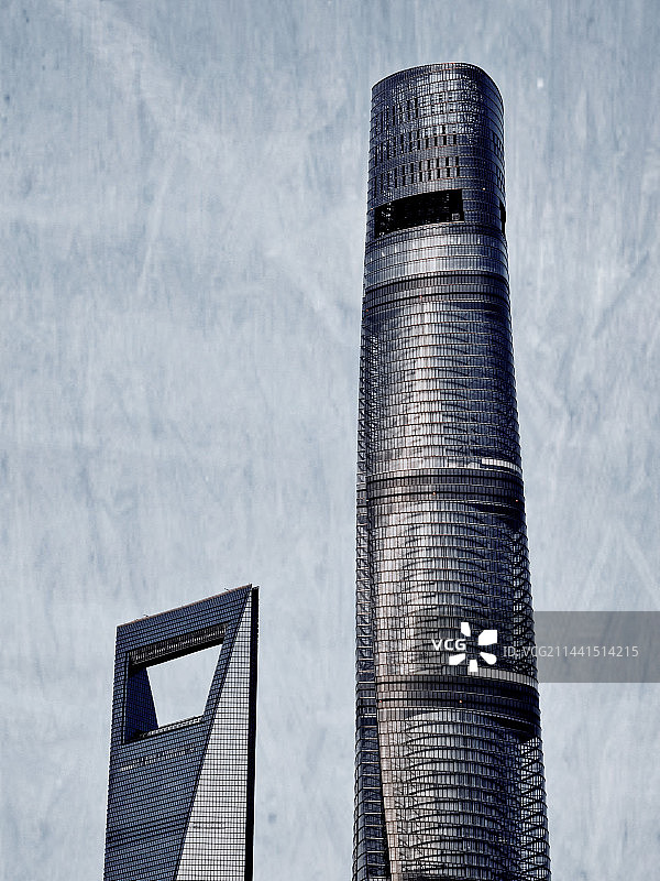 现代建筑仰天俯视图片素材