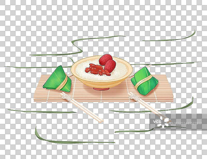 中国传统端午节粽子插画元素图片素材