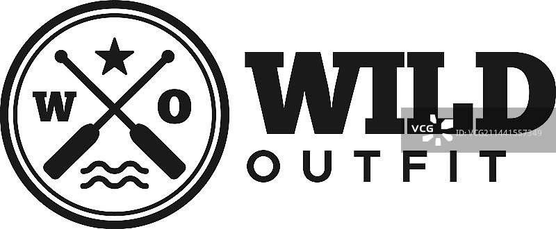 简约字母标志狂野服装Logo设计图片素材