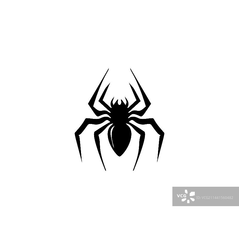 万圣节黑寡妇蜘蛛图标图片素材