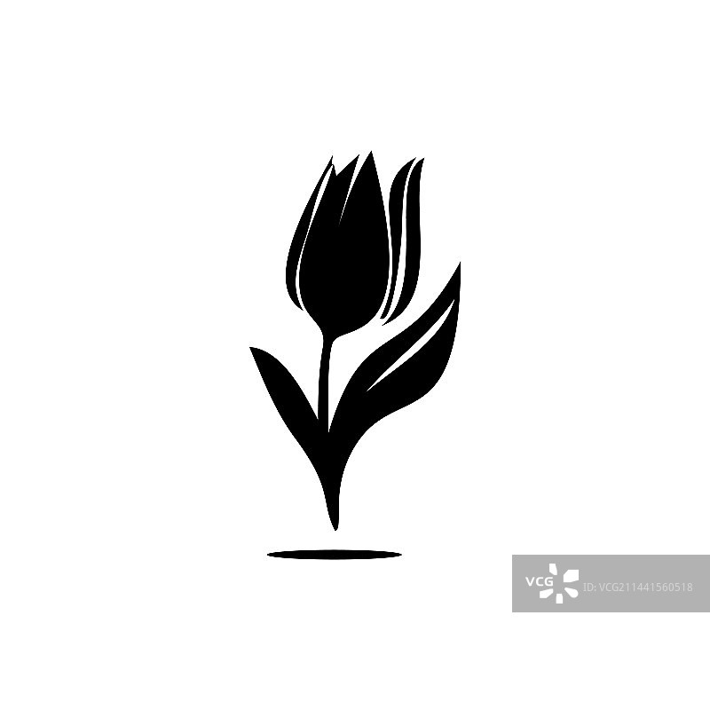 郁金香图标花朵符号雏菊标志图片素材