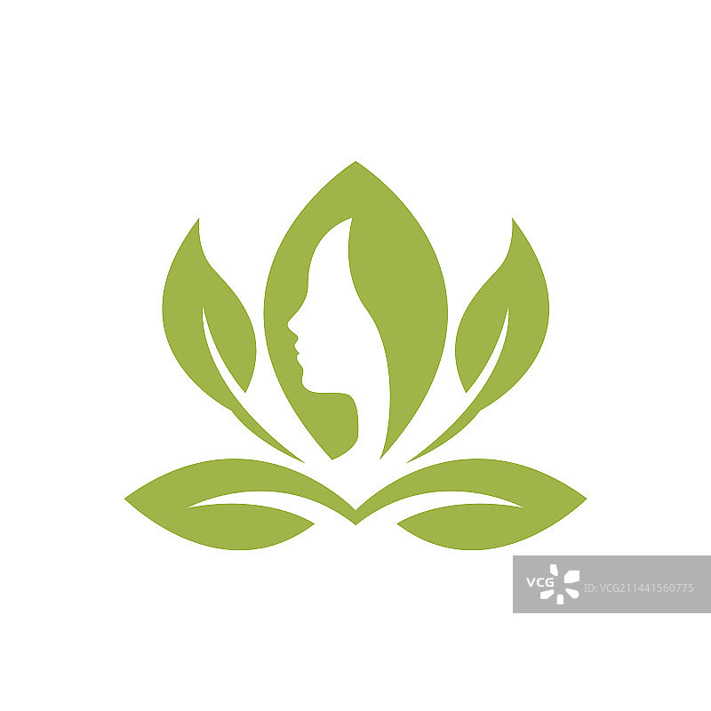 女性美容护发Logo设计图片素材