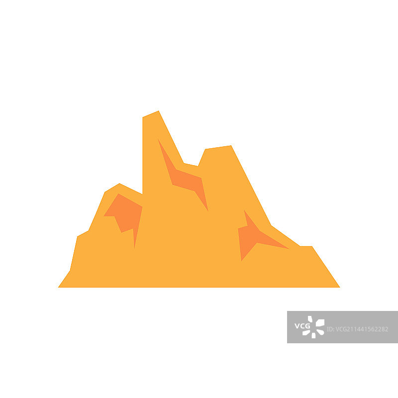 金色山峰石头logo设计图片素材