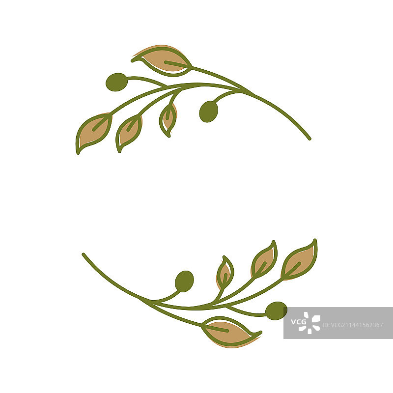 自然树叶橄榄油Logo图片素材