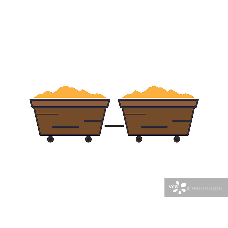 地下淘金矿工石头标志图片素材