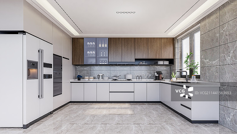 现代风格家庭厨房图片素材