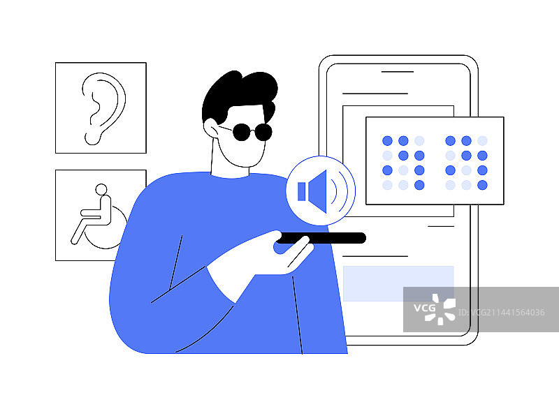 辅助技术抽象概念图片素材