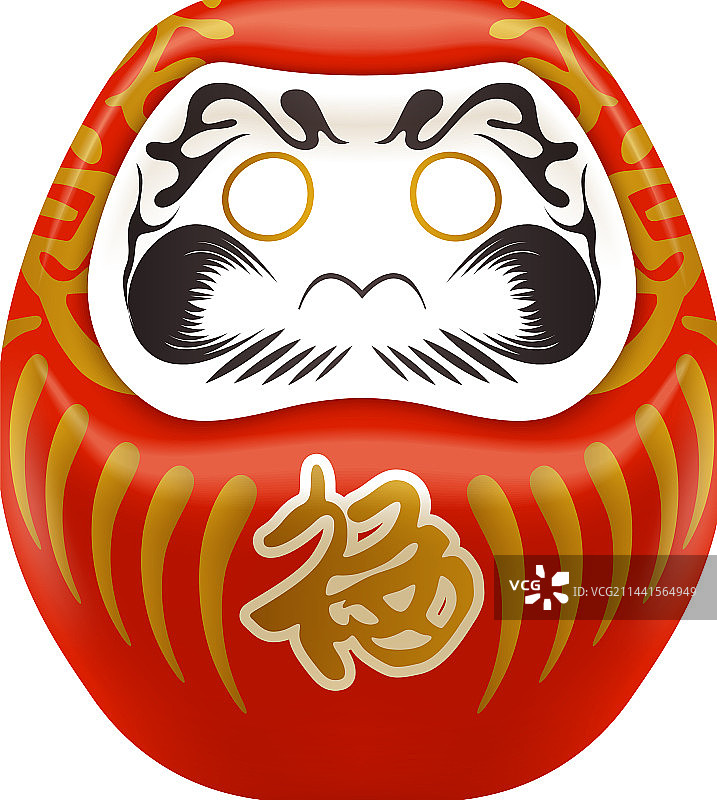 逼真的日本图腾组合图片素材