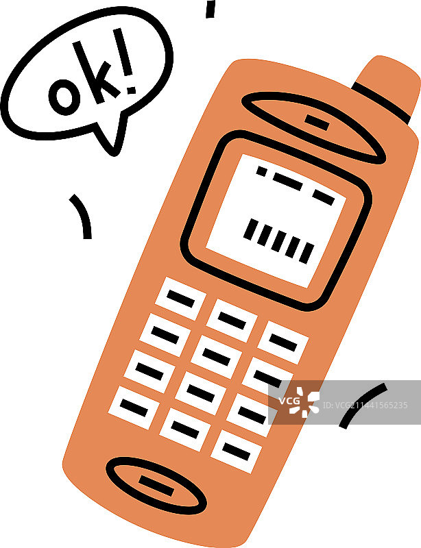 复古手机便携式电话图片素材