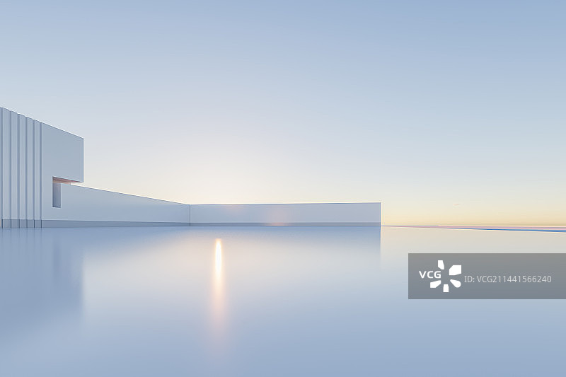 现代白色建筑图片素材