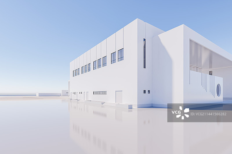 现代白色建筑图片素材