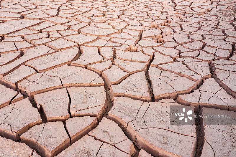 干涸开裂地面图片素材