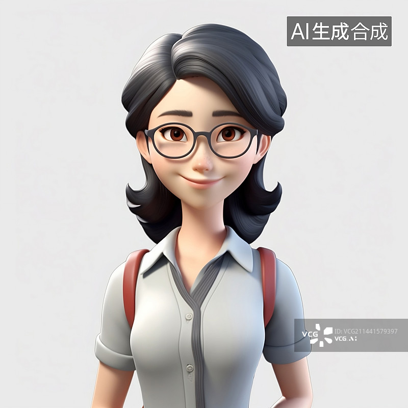 【AI数字艺术】3D人物-女性图片素材