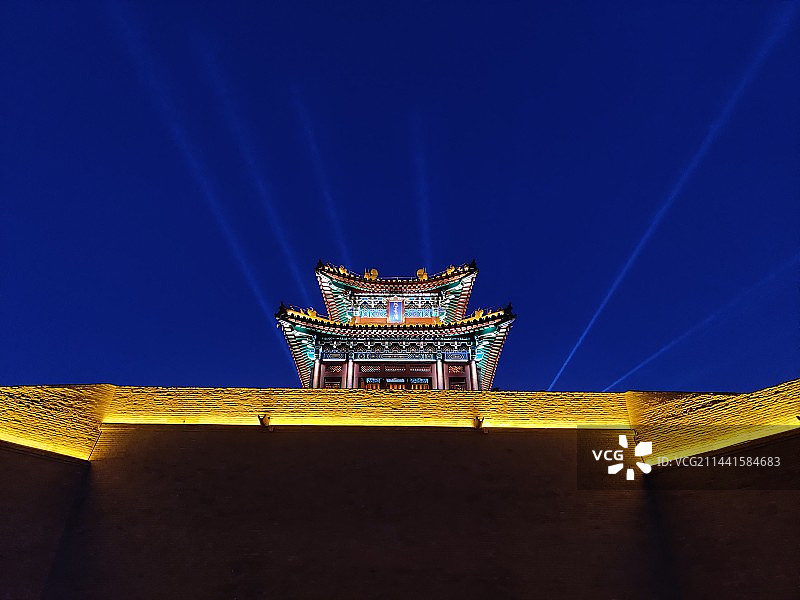 安阳魁星阁夜景图片素材