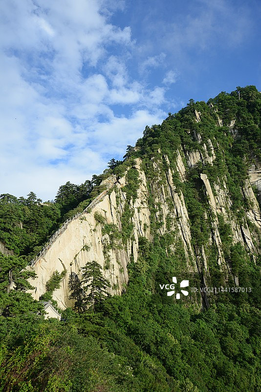 险峻的华山苍龙岭图片素材