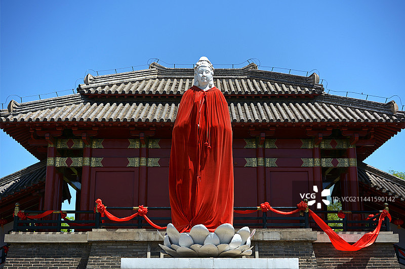 孟姜女庙图片素材