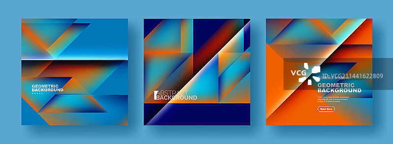 一组抽象背景-重叠图片素材