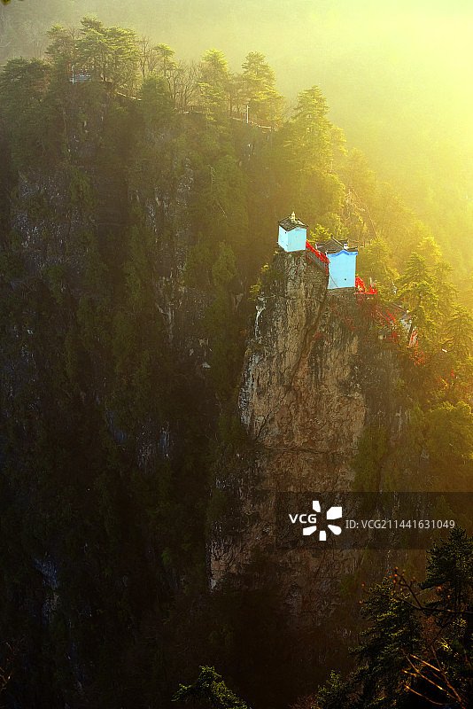 秦岭镇安县塔云寺图片素材