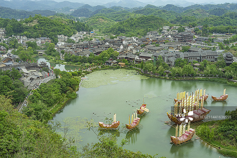 中国贵州贵阳青岩古镇图片素材