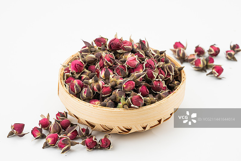 金边玫瑰花茶图片素材