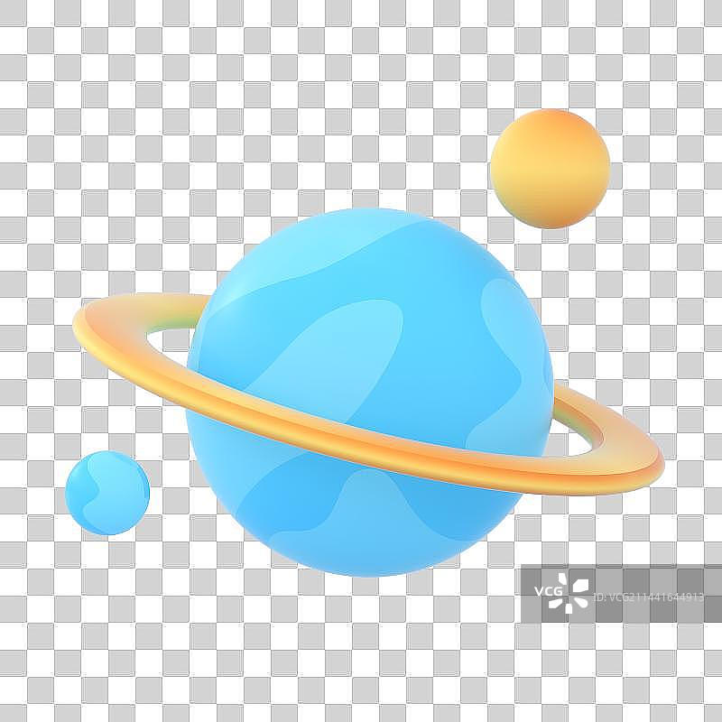 建模的蓝色星球图片素材
