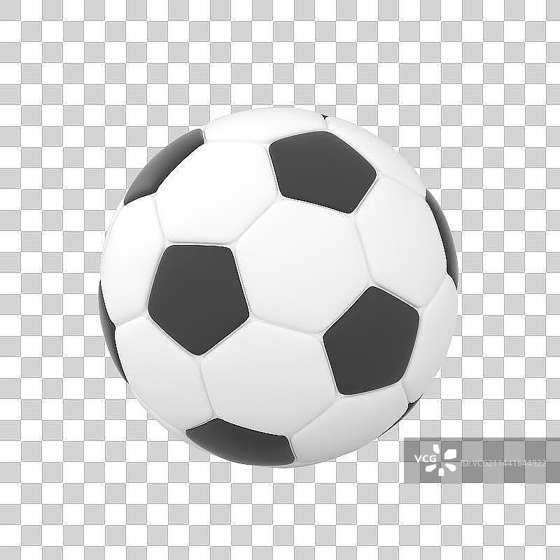 建模的3d足球图片素材