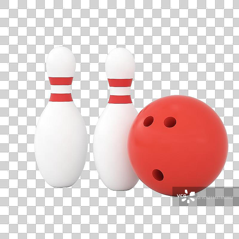 建模的保龄球图片素材