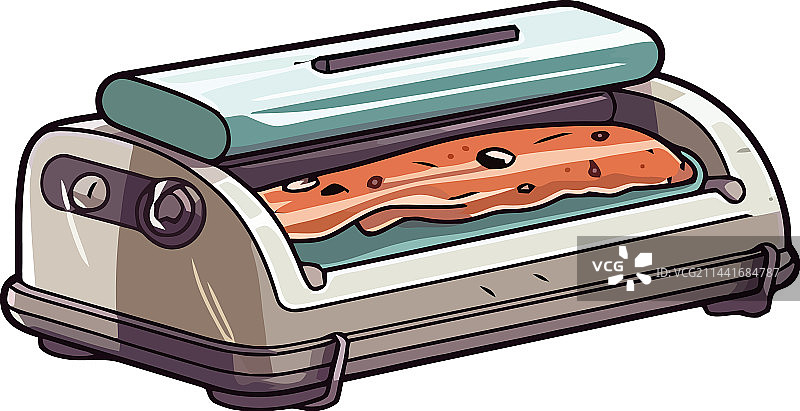 鲜烤肉类奶酪三明治图片素材