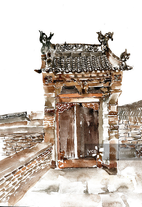 古老的门楼图片素材