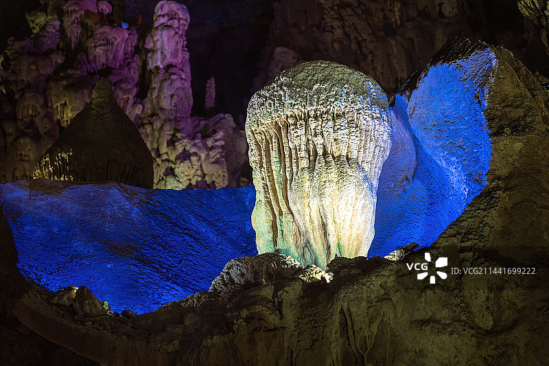 贵州毕节织金洞织金九奇之掌上明珠图片素材