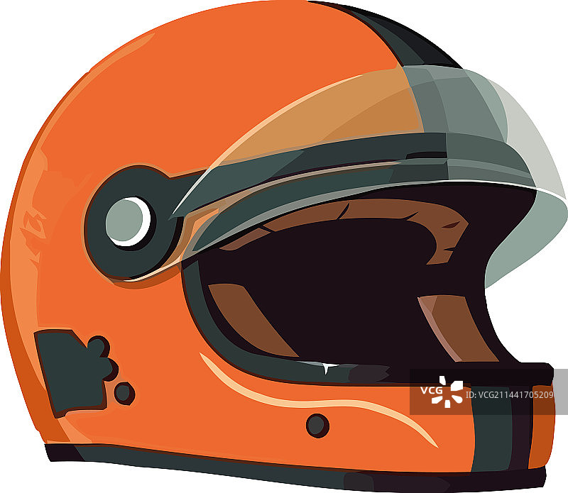 骑行者戴运动头盔骑摩托车图片素材