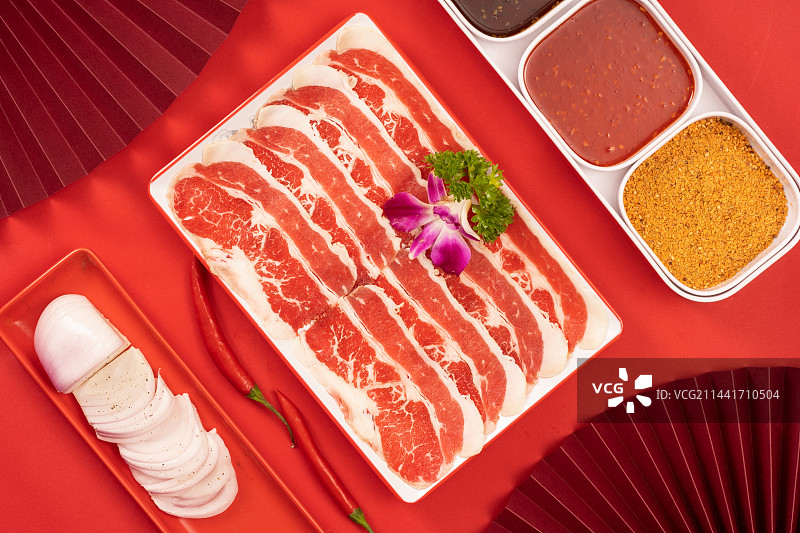 牛肉片图片素材