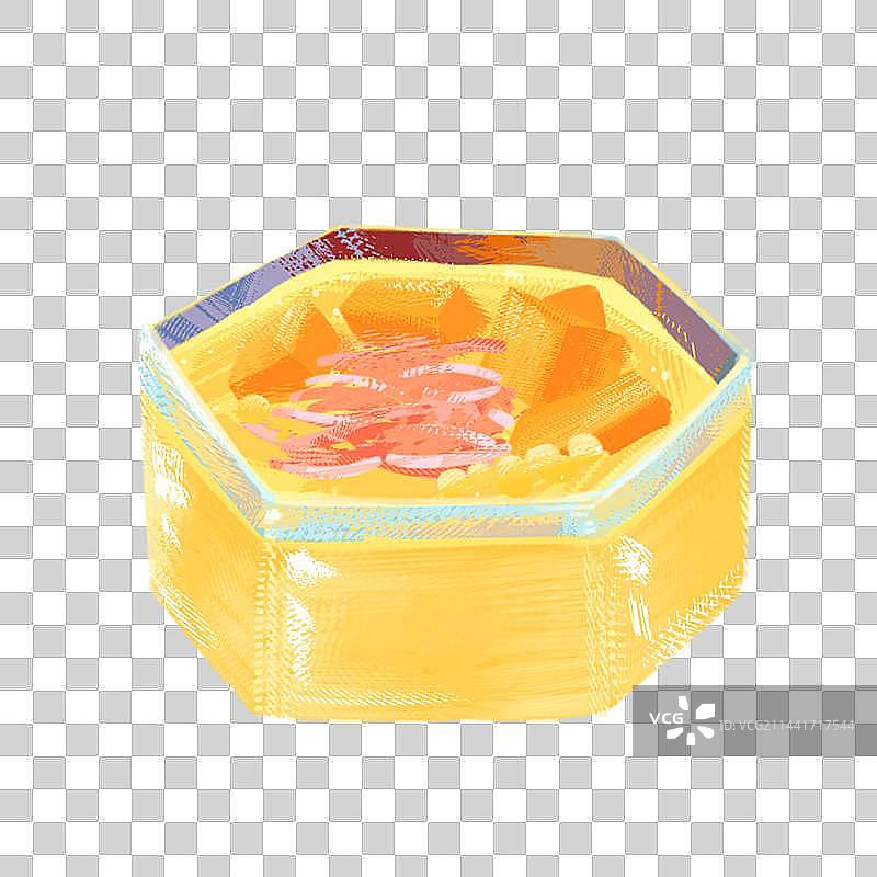 写实杨枝甘露甜品插画图片素材