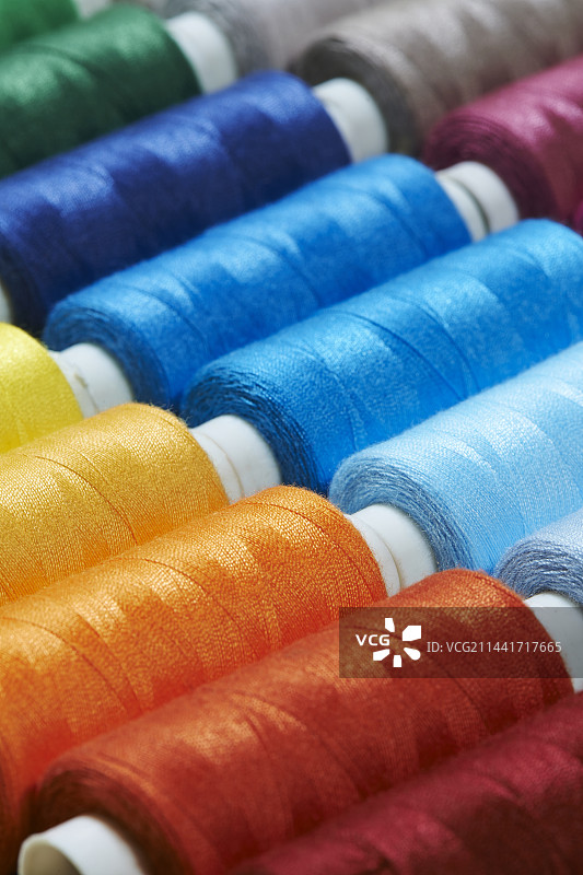 彩色缝纫线捆图片素材