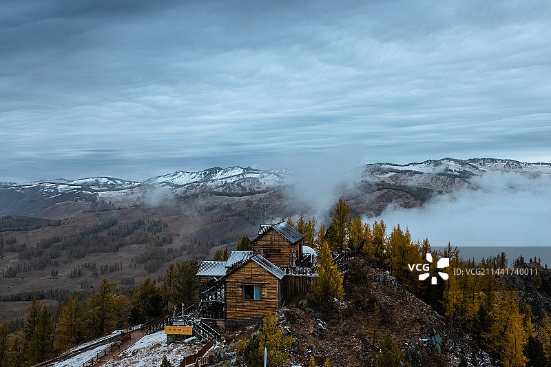 喀纳斯观鱼台自然风光图片素材