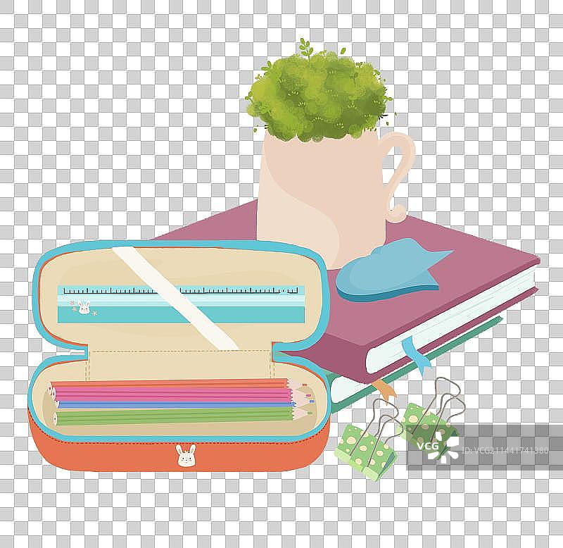 文具笔袋书本图片素材