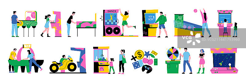 街机游戏机合集图片素材