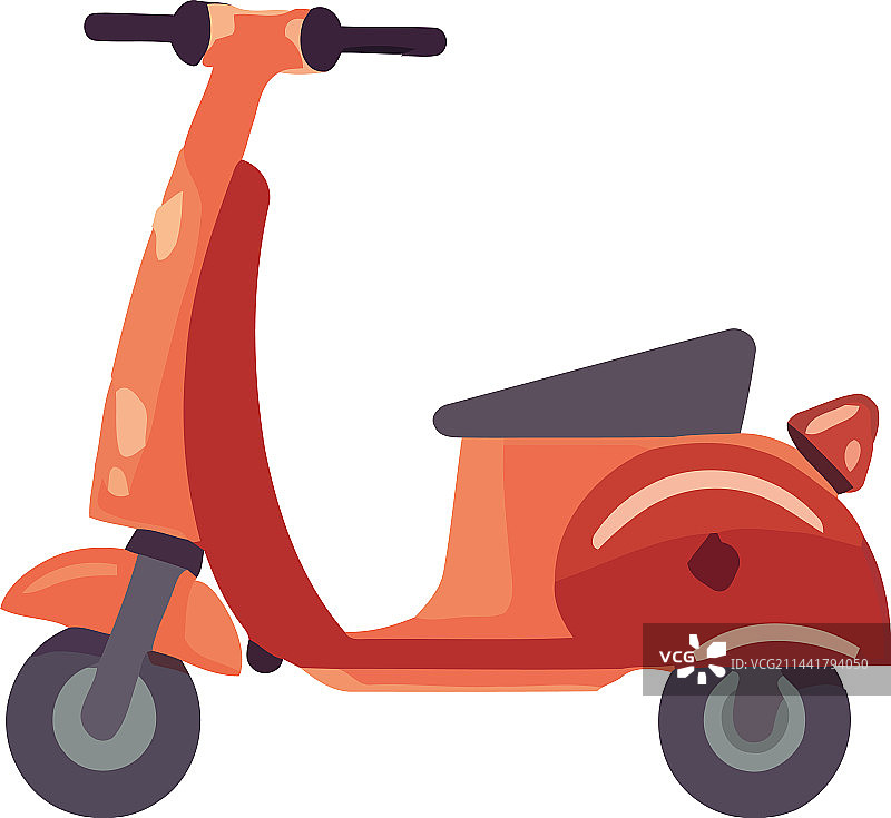 红色滑板车设计图片素材