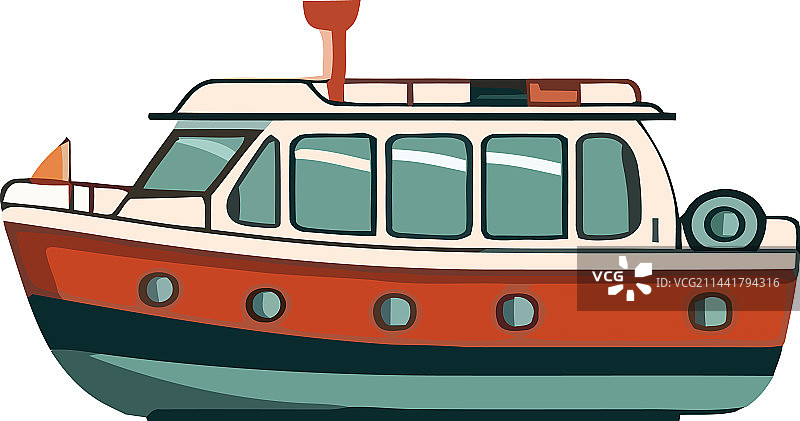 海浪上的帆船图片素材