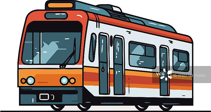 现代交通巴士图片素材