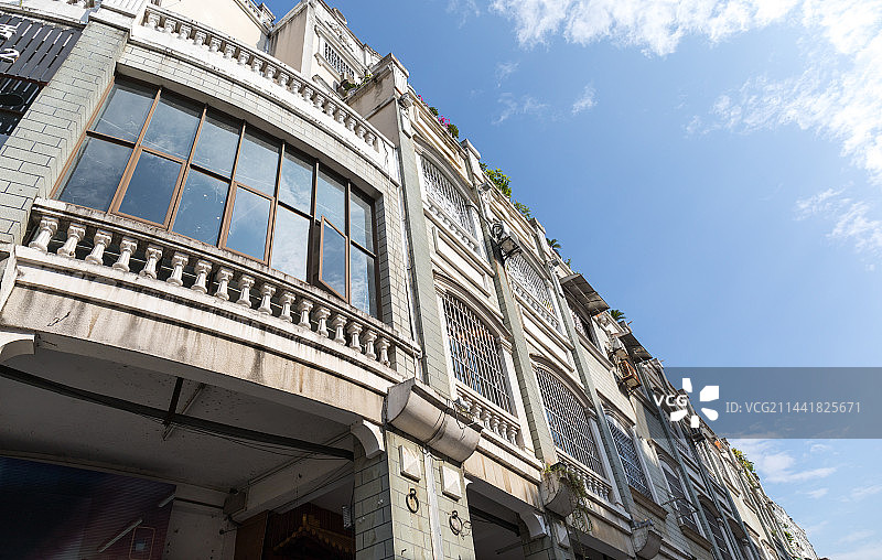 中国广西梧州市景区中国骑楼城图片素材